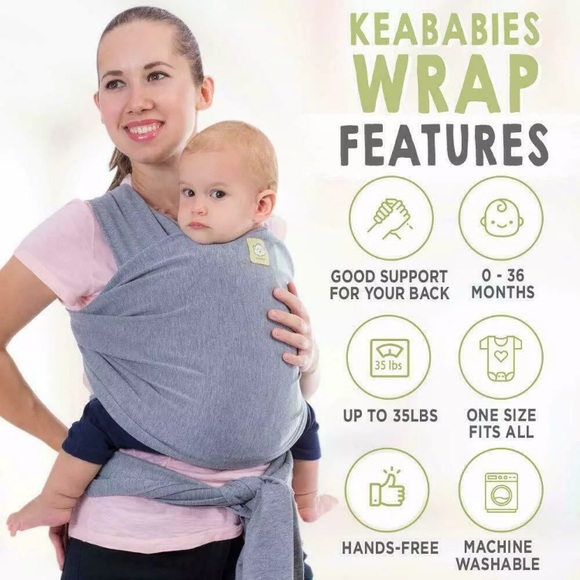 KeaBabies Black Wrap - Picture 2 of 3